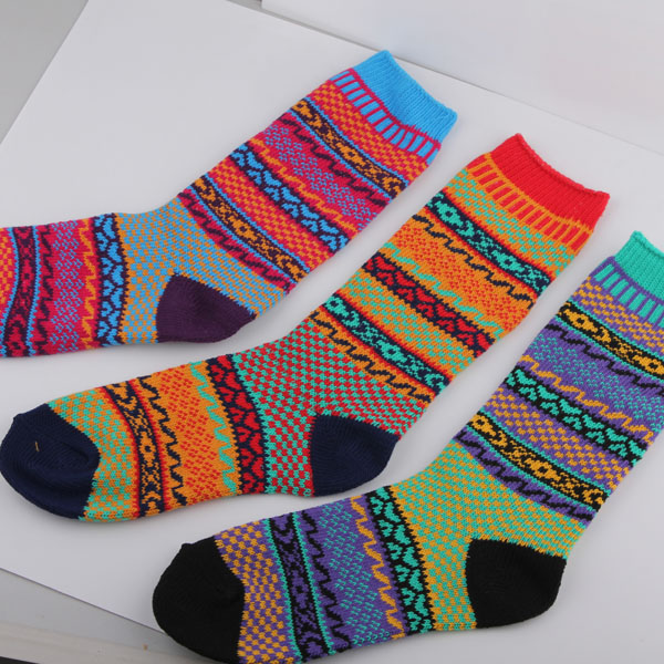 Socks women,Multicolour vintage candy color national trend socks female 100% cotton socks thickening, wholesale
