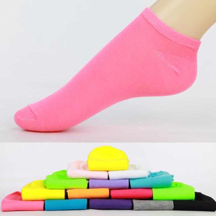 Socks women slippers female candy socks solid color socks women's socks