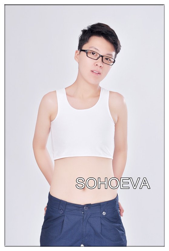 SOHOEVA 2 COLOUR CHEST/BREAST BINDER VERY FLAT TOP EFFECT