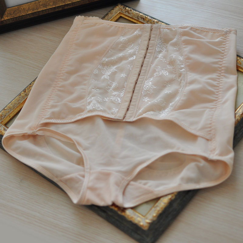 Solid color slim waist body shaping pants waist slim waist butt-lifting panties beauty care postpartum repair 0.1kg
