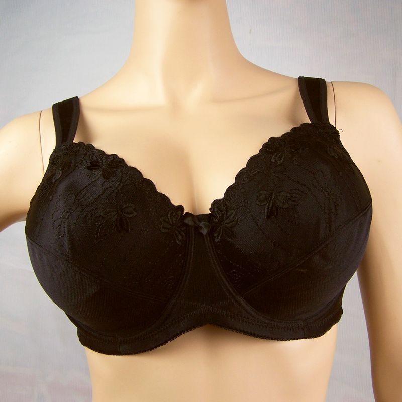 Solid color ultra-thin cup plus size bra large cup bra yl32 black white