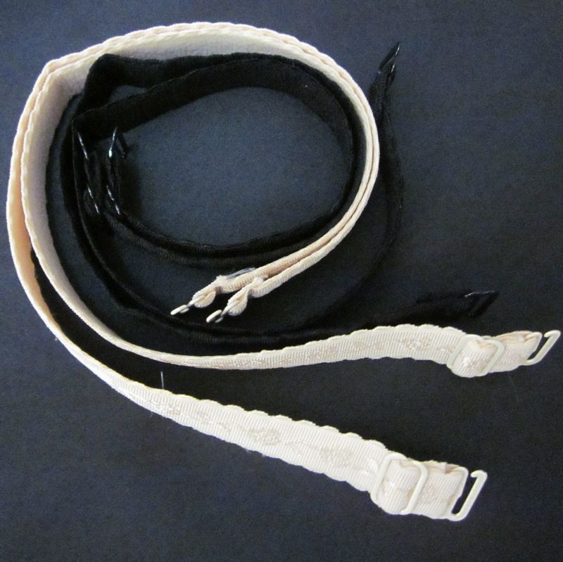 Solid color underwear double shoulder strap shoulder strap print adjustable widening bra slip-resistant cloth shoulder strap