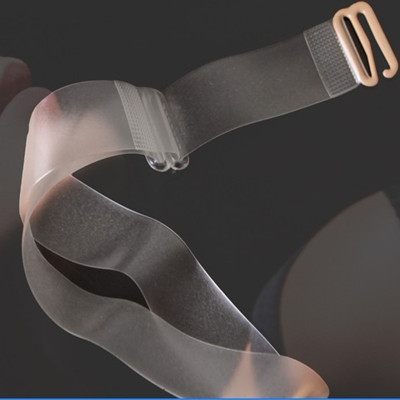 Solid color white transparent seamless belt invisible shoulder strap shoulder strap