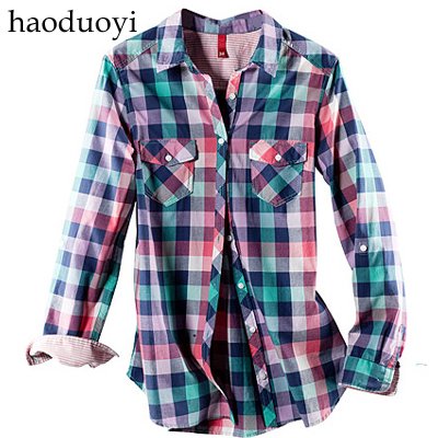 solid cotton shirt for four colors plaid for asos free shipping for epacket and china post air mail