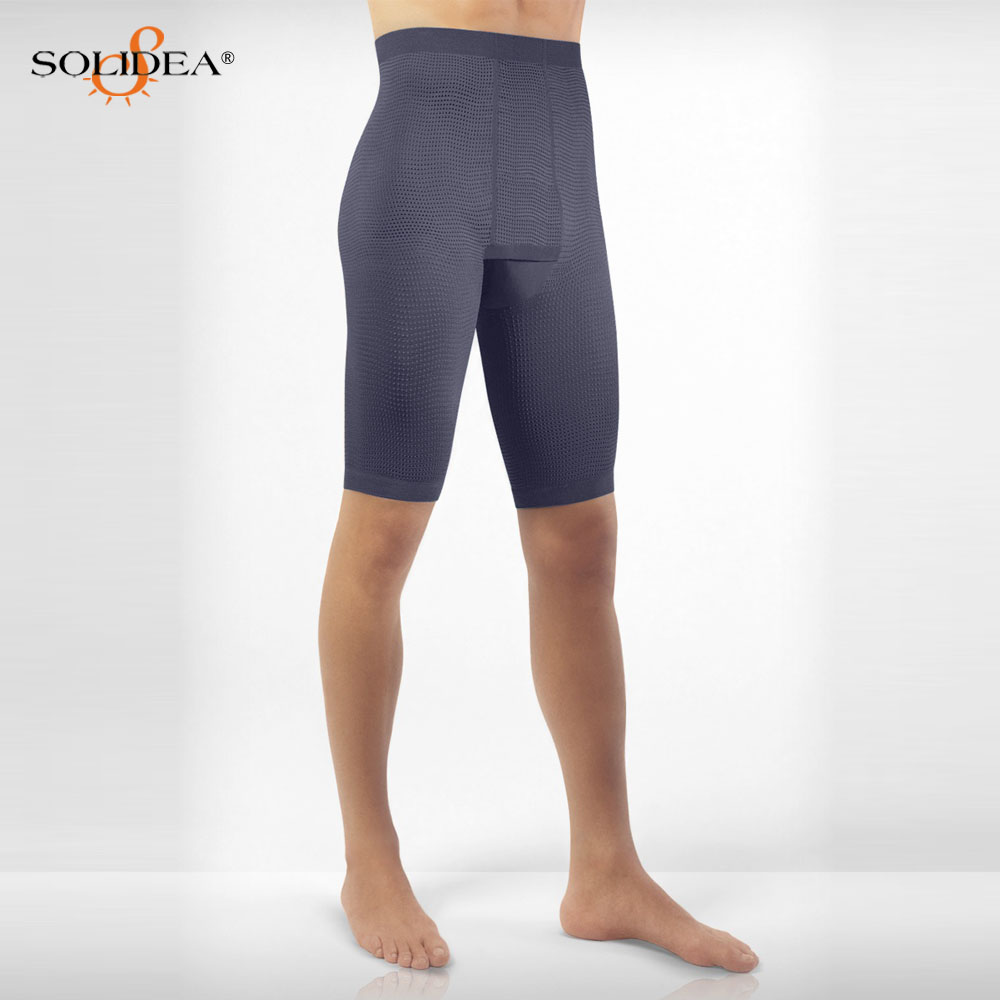 Solidea care knee-length pants male body shaping abdomen pants drawing mid waist slimming pants