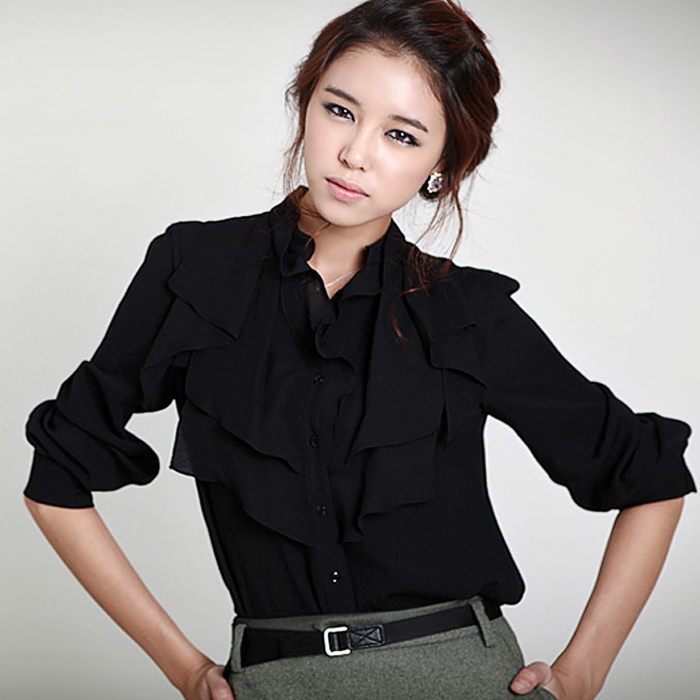 Song the united states women's shirt 2012 spring chiffon shirt professional shirt 80336