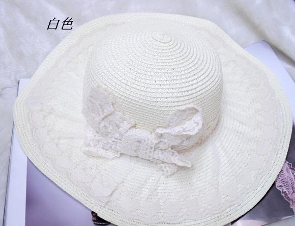 South Korea bud silk butterfly festival lace big along the straw hat bask in the sun hat sunbonnet hat beach cap
