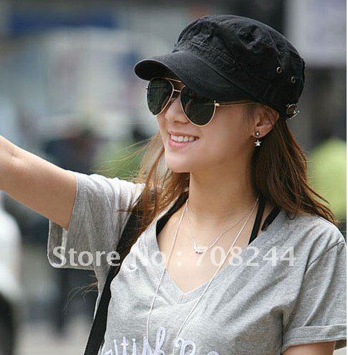 South Korea cone flat-roofed han edition quality goods hat shading male female summer hat cap