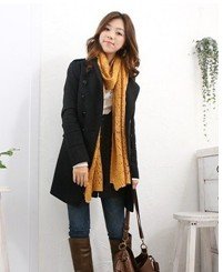 South Korea Women of high temperament Slim Long Korean jacket Women's windbreaker coat