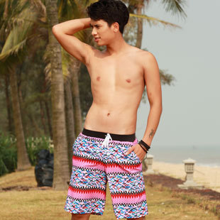 Spa lovers design male fashion quality beach swimming trunks Men 1381