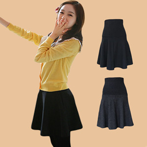 Spatterdock maternity clothing autumn and winter maternity dress short skirt woolen skirt maternity sun dress