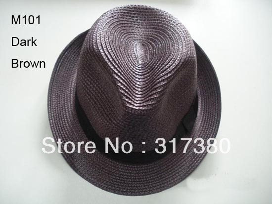 Special Cheap 9pcs Classic Women Men Fedora Straw Caps Dress Hats Stylish Spring Summer Beach Sun Hat Top Caps Wholesale