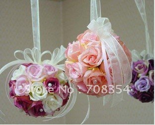 Special Design Handbag Style Rose Brial Hand Flower/Wedding Throw Bouquet(mixed colors)
