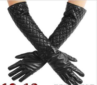 Special offer Bow Cotton thickening Sheepskin Warm Leather Mittens Woman gloves winter Free delivery