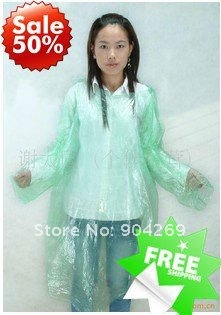 special offer -wholesale 300pcs the cheapest disposable raincoat/rainsuit/rainwear for adults, EMS free shipping