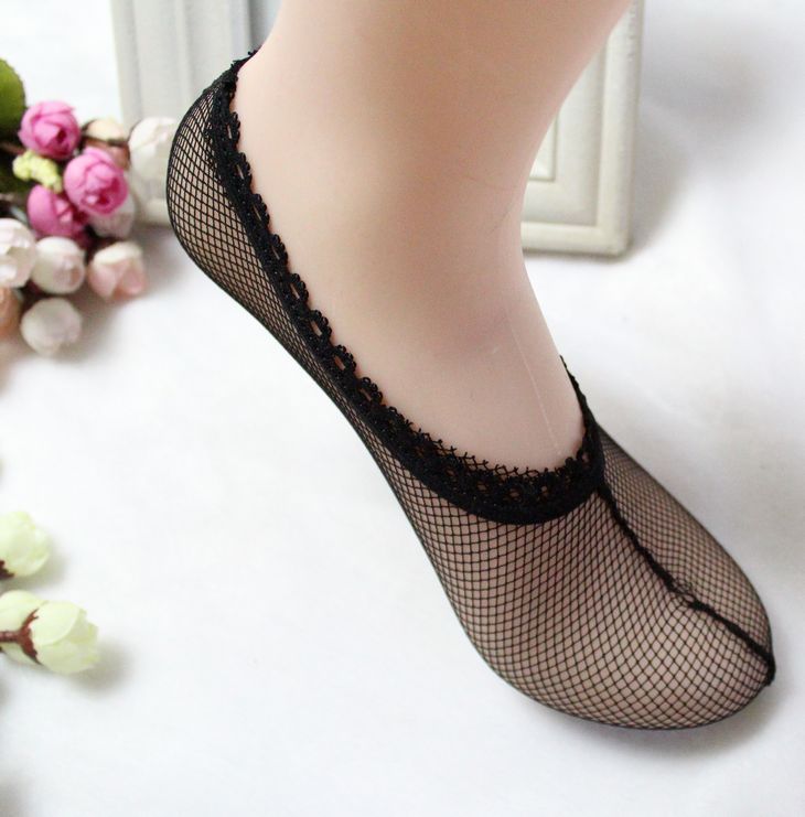 Special Price!Export to Europe mesh invisible Sock Slippers women lace sexy textured socks