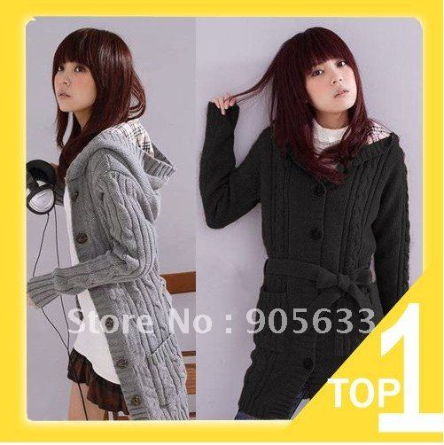 Special selling NEW, hot selling, midi style, with cap ladies cardigan Y1046 (Drop shipping support!)