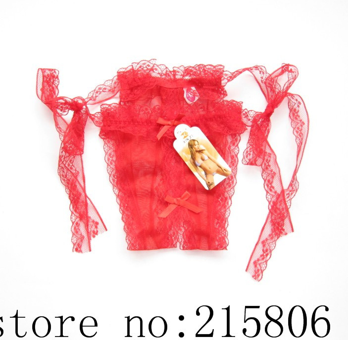 Spice Sexy Attractive T-Back Butterfly Hollow Underwear red  D142