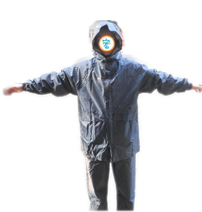 Split motorcycle electric bicycle ride fashion raincoat rain pants set thickening soft