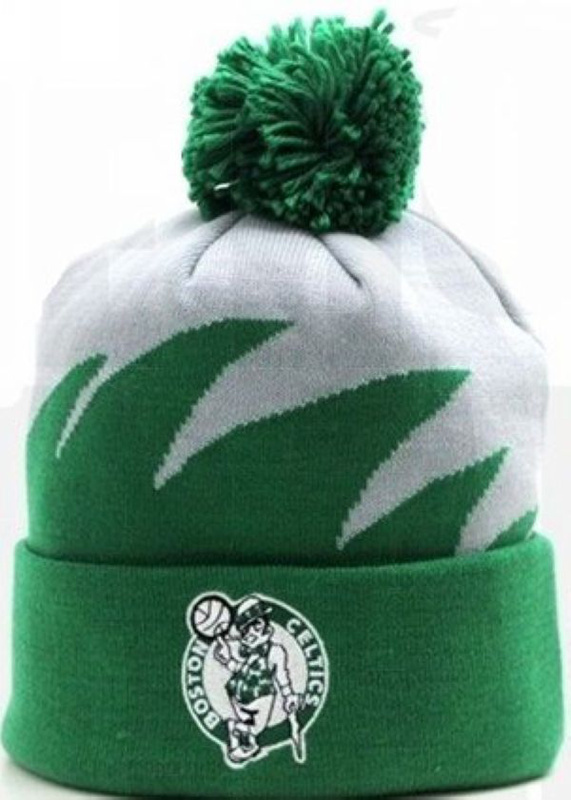 sports beanie Celtics M&N Shark tooth POM POMs winter hat Green with White new arrivals top quality winter headwear beanie