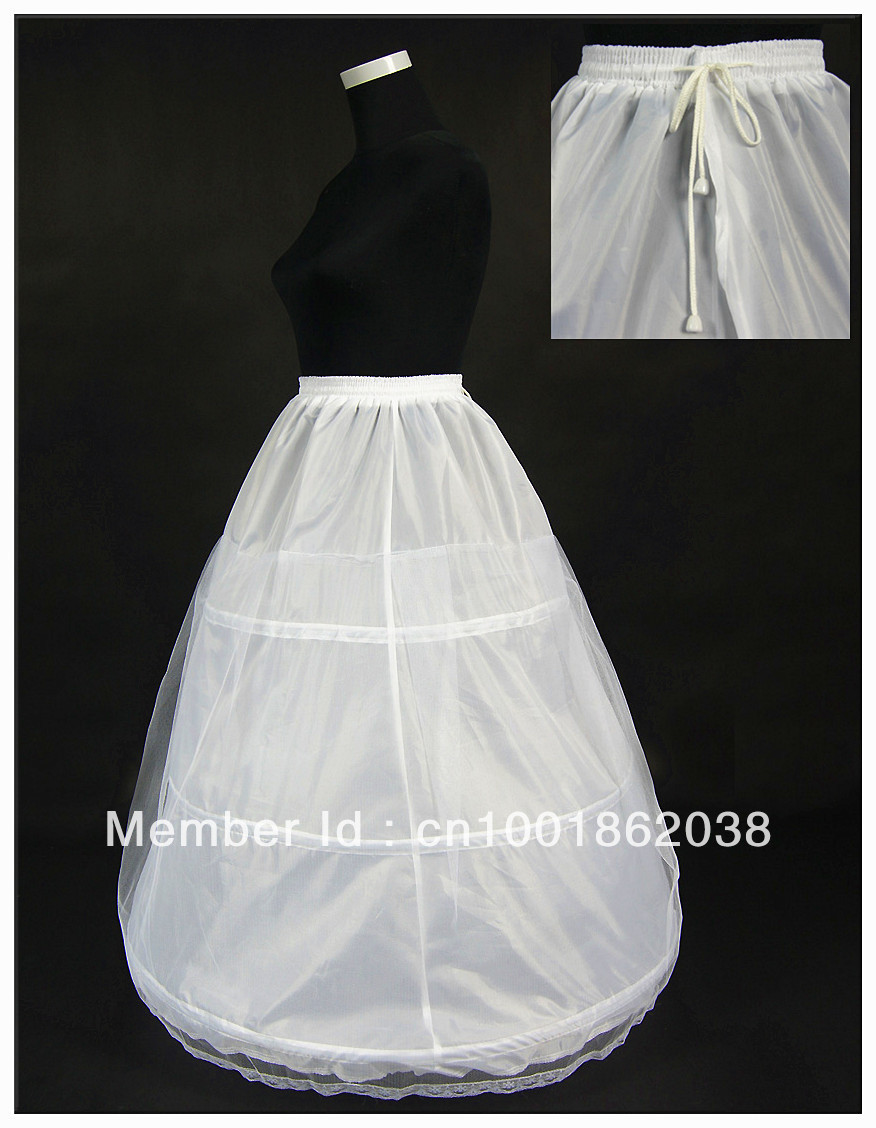 Spot wholesale Bridal wedding accessories Petticoat 3 Hoops 2 Layers TRAIN Size fits all (ZU0N4ACF)