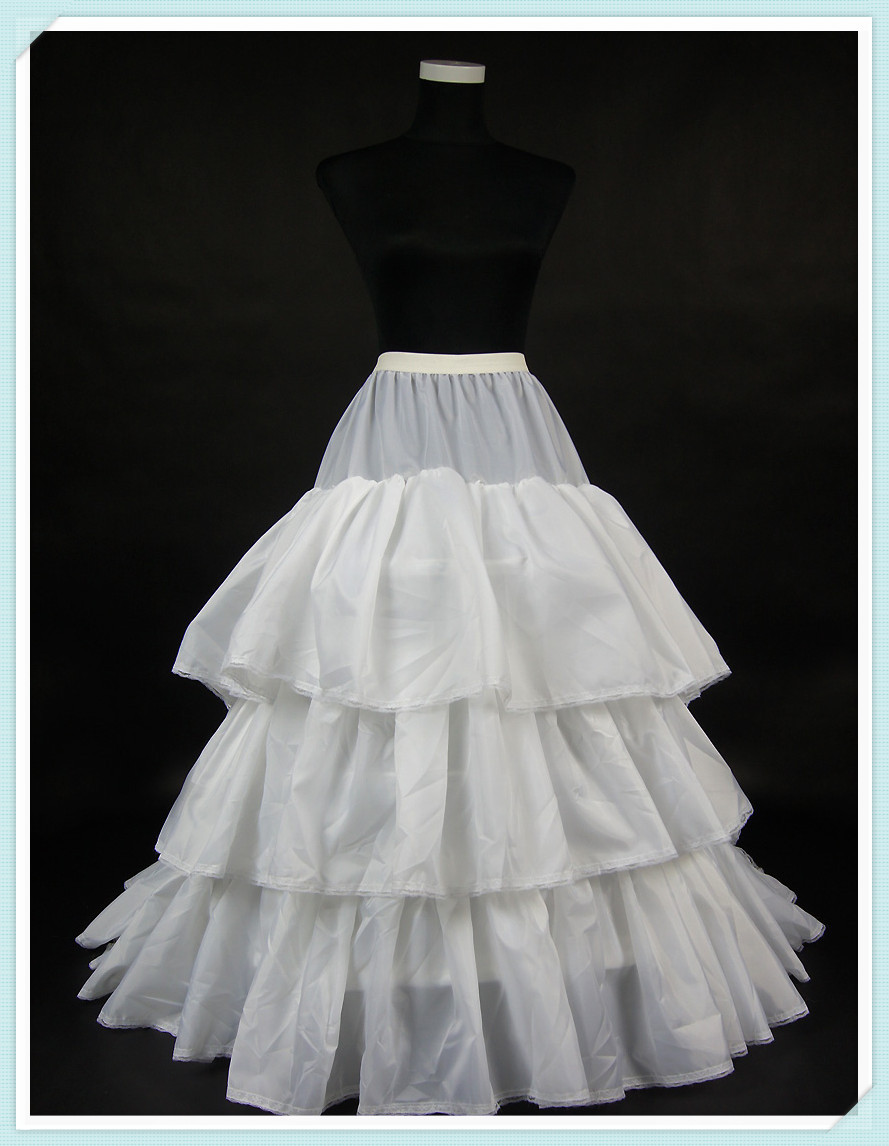 Spot wholesale Bridal wedding accessories Petticoat 3 Hoops 3 Layers TRAIN Size fits all (PKZFGCJ8)