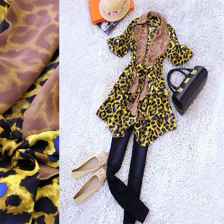 Spring 2013 fashion trench coat leopard grain dust coat free shipping