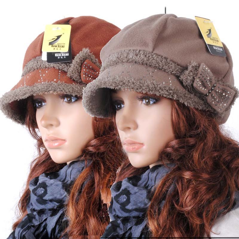 spring 2013 Female hat fashion winter thickening casual fashion cap painter cap beret women's octagonal cap