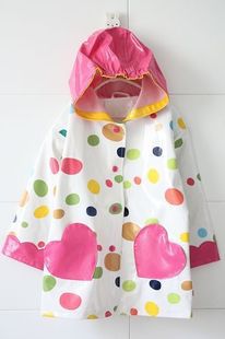 Spring 2013 girls clothing fashion dot cake ice cream trench raincoat