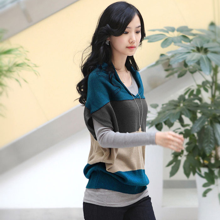 Spring 2013 plus size clothing loose sweater basic shirt sweater outerwear female slim sweater