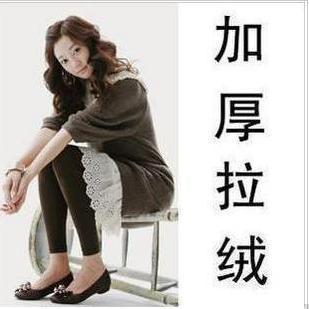 Spring 2013 slim stovepipe brushed ankle length trousers pants step thermal legging stockings
