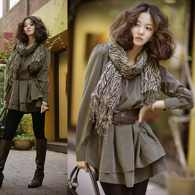 Spring 2013 women's fashionable casual elegant faux leather velvet long-sleeve dress slim