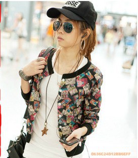 Spring 2013 women's o-neck  slim coat 3047