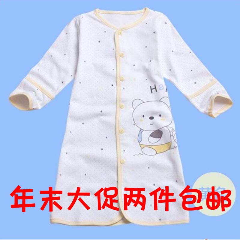Spring and autumn 100% cotton child robe baby autumn and winter thermal sleepwear long-sleeve bathrobes air conditioning service