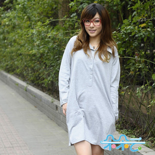 Spring and autumn 100% cotton maternity dress casual fashion maternity clothing ys-139