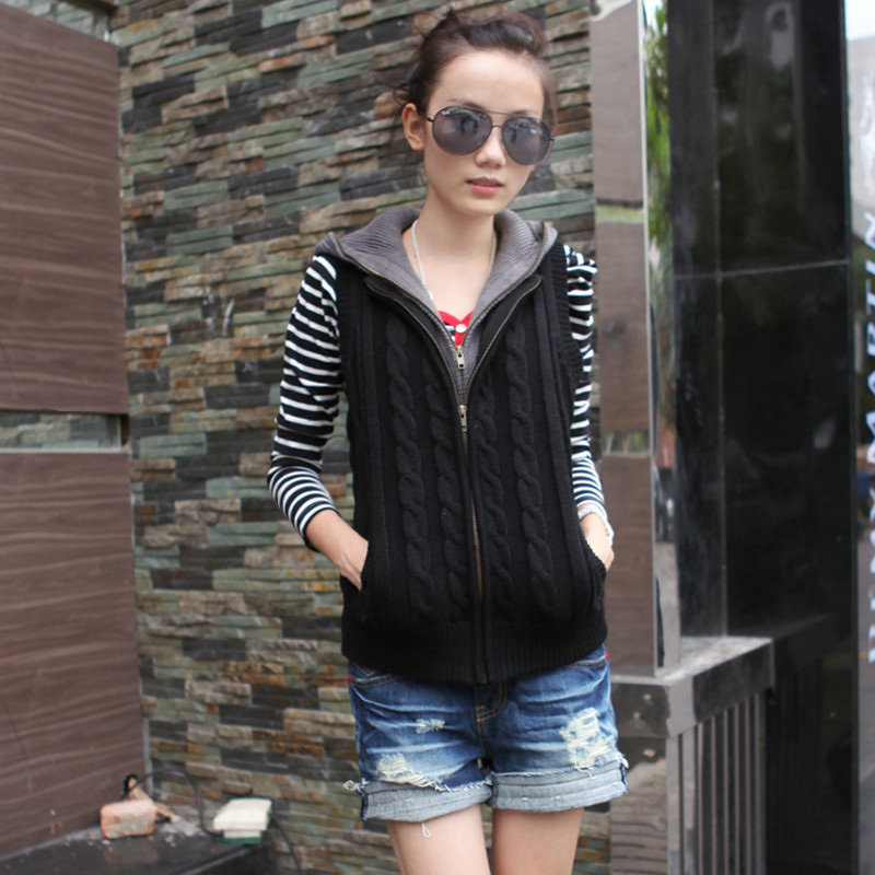 Spring and autumn 2012 new arrival women's coat fashion casual women's sleeveless cardigan sweater