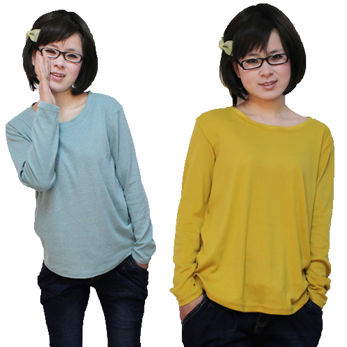 Spring and autumn all-match maternity basic shirt candy color maternity long-sleeve T-shirt brief fashion maternity clothing