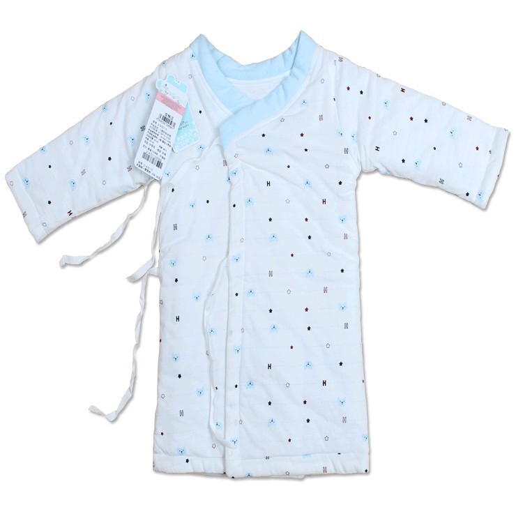 Spring and autumn and winter cotton-padded lacing robe baby 100% cotton sleepwear 21470113