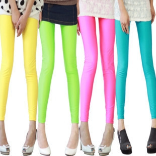 Spring and autumn candy color slimming beauty care pants multicolour thin pants beautiful female legging