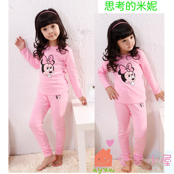 Spring and autumn child cartoon lounge child underwear set eya389