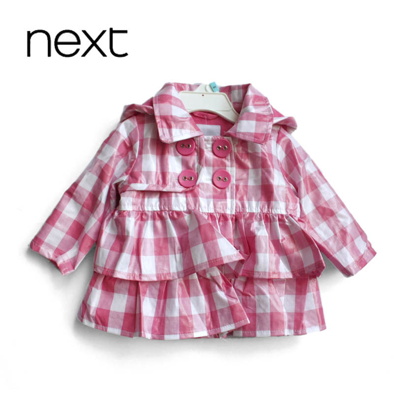 Spring and autumn clothing windproof outerwear princess plus velvet plaid waterproof trench