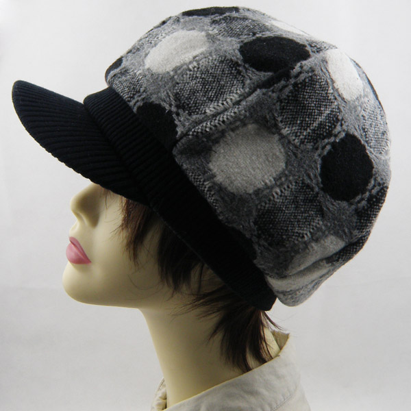 Spring and autumn fashion cap newsboy cap sweet circle jacquard pattern day gift