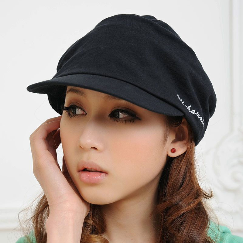 Spring and autumn fashion popular 100% cotton women's octagonal cap casual cap letter painter cap