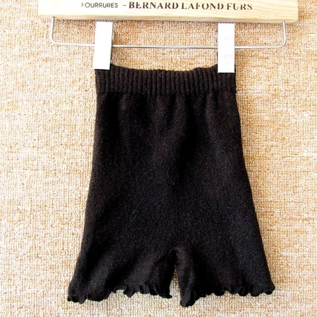 Spring and autumn female legging knitted woolen cloth shorts safety pants elastic big