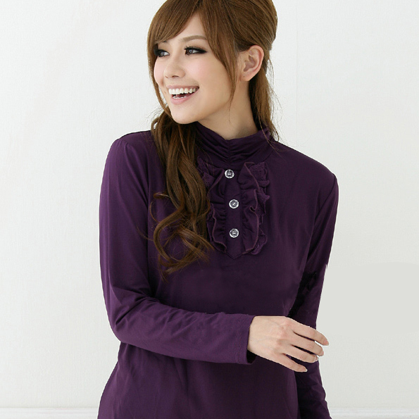 Spring and autumn maternity basic shirt long-sleeve spring maternity top 2012 fashion maternity basic shirt spring