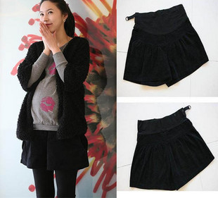 Spring and autumn maternity clothing maternity corduroy small culottes maternity boot cut jeans maternity belly pants