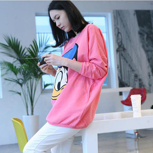 Spring and autumn maternity clothing maternity t-shirt donald duck maternity long-sleeve T-shirt long-sleeve top
