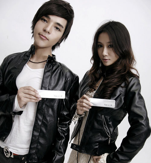 Spring and autumn men's clothing male Women brief PU water washed leather clothing patent leather zipper lovers design leather