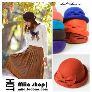 Spring and autumn quality dome hat beret bud woolen hat
