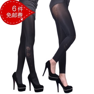 spring and autumn thick pantyhose stovepipe socks calf stockings  Plus crotch jacquard pantyhose